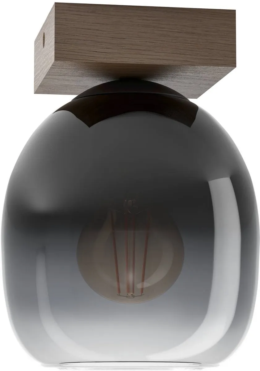 Eglo Filago Plafondlamp E27 - 20 cm - Bruin/Zwart