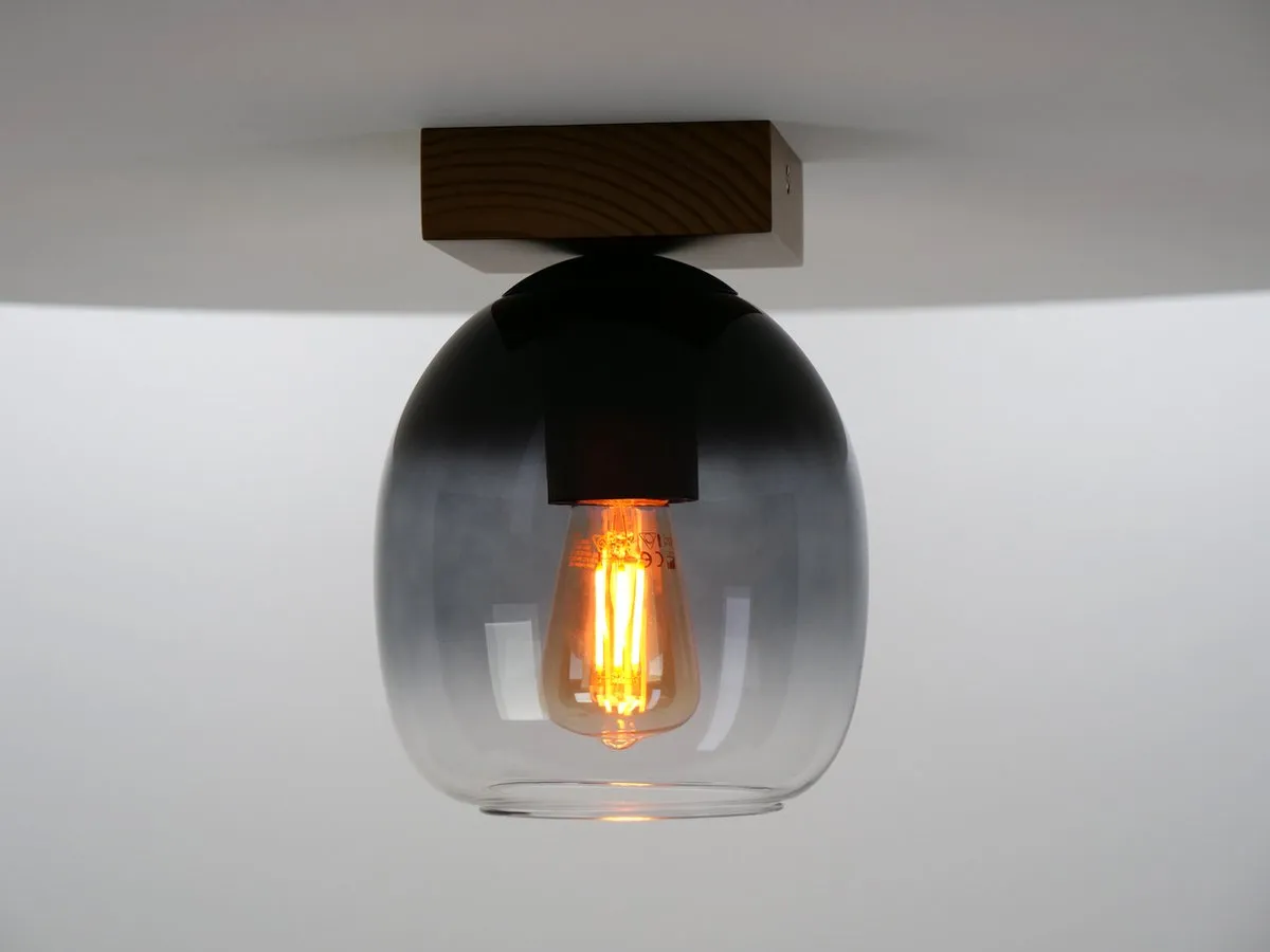 Eglo Filago Plafondlamp E27 - 20 cm - Bruin/Zwart