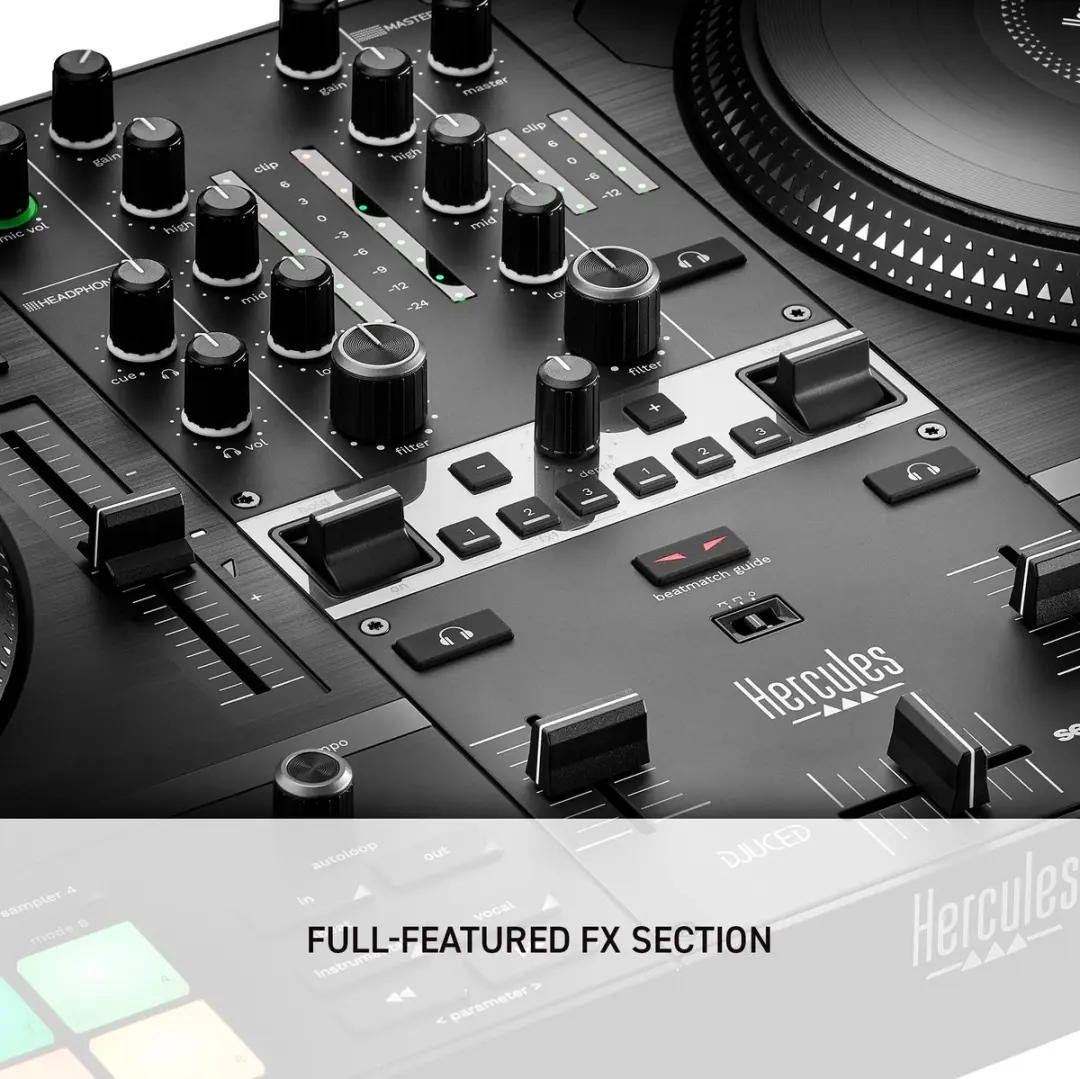 Hercules DJControl Inpulse T7 DJ Controller - 2 Kanalen - 16 RGB Pads - Zwart