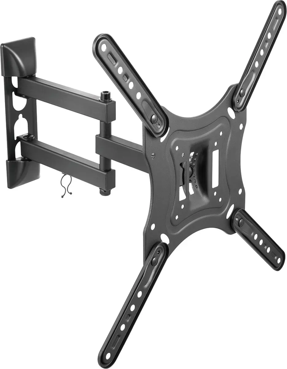 Deltaco ARM-0255 TV Beugel - Kantelbaar & Draaibaar 23-55" - 30kg - Zwart