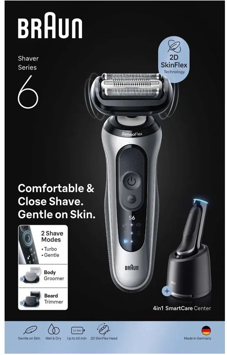 Braun Series 6 62-S7650cc Scheerapparaat - 3 Mesjes