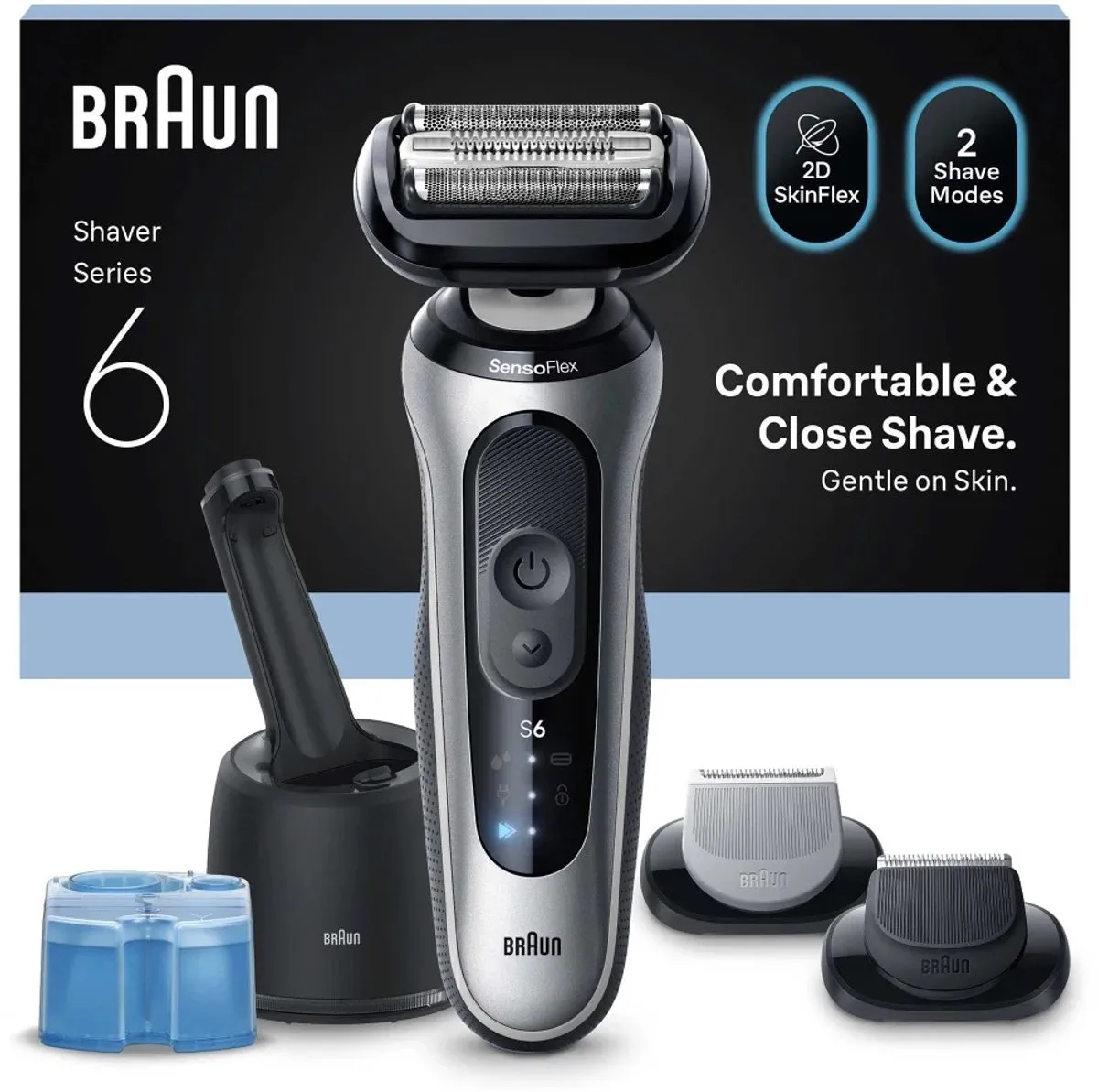 Braun Series 6 62-S7650cc Scheerapparaat - 3 Mesjes