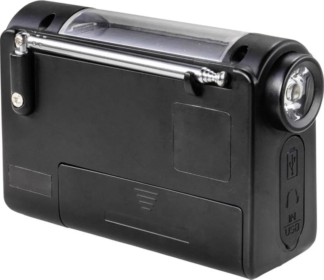 Renkforce RF-4694806 Transistorradio VHF/FM/MW/KW - Oplaadbaar Zwart