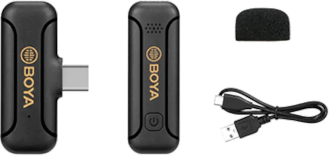 Boya BY-WM3T2-U1 Draadloze Microfoon - Accu - Zwart