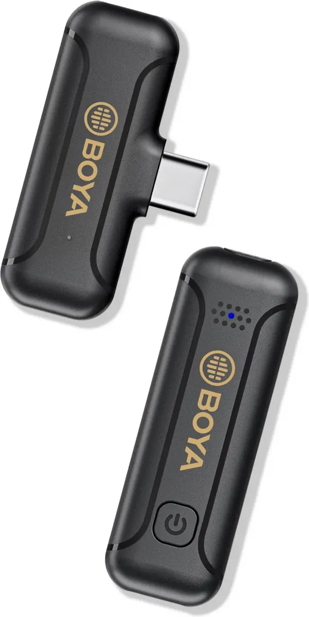 Boya BY-WM3T2-U1 Draadloze Microfoon - Accu - Zwart