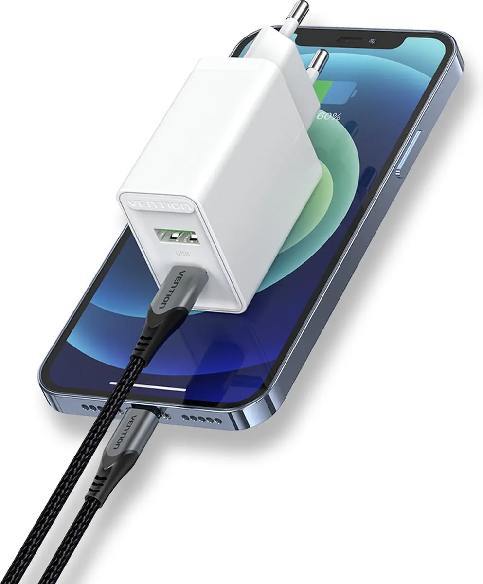 Vention FBBW0-EU 20W USB-C Snellader - Wit