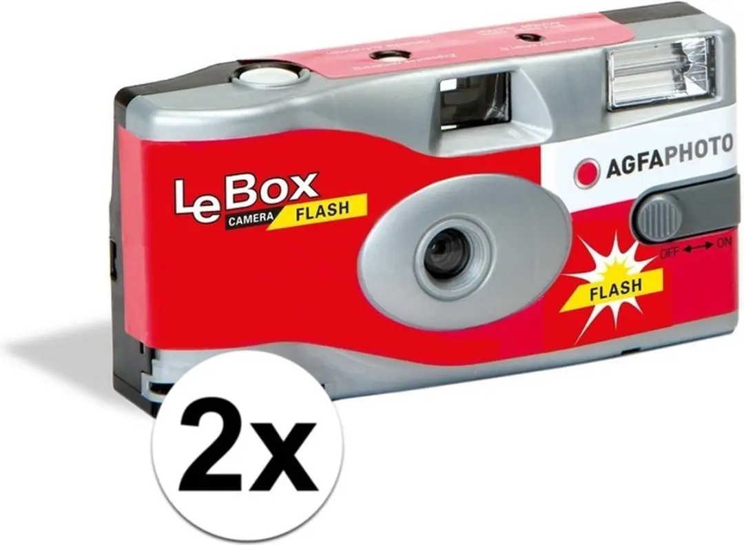 AgfaPhoto Bruiloft Wegwerpcamera 2x - 54 Foto's - 27 Kleuren