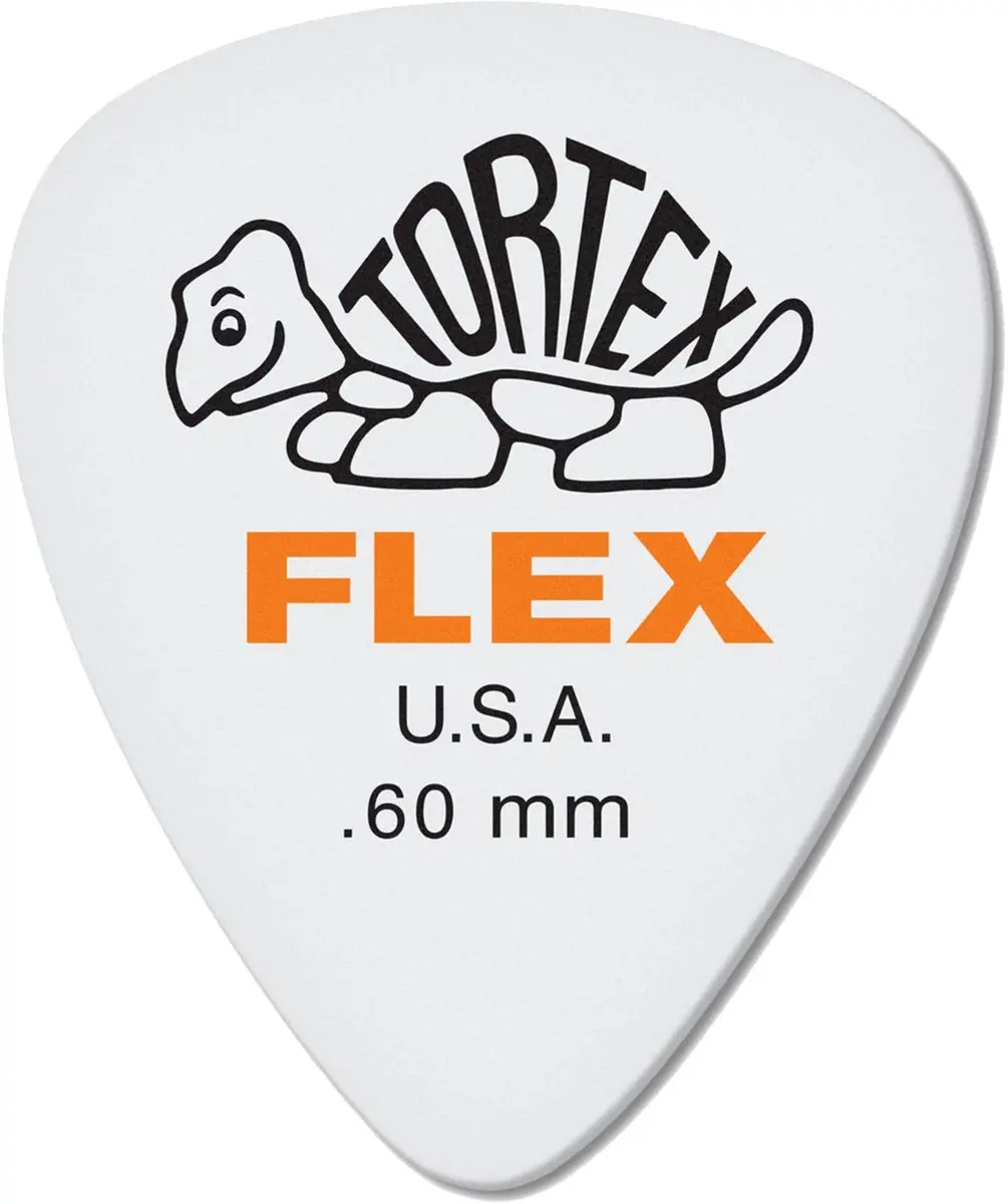 Dunlop Tortex Flex Standard Plectrum 0.60mm - 12 Stuks