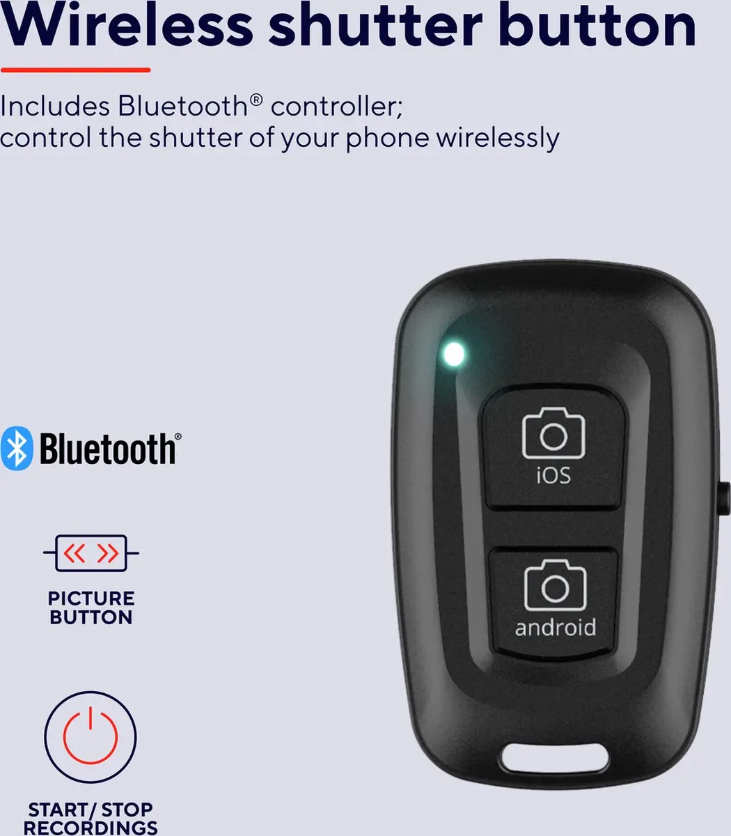 Trust Maku Vlogkit Ringlamp met Statief - Zwart - afbeelding 6 van 6