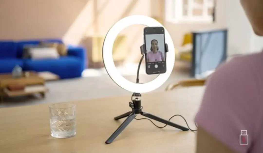 Trust Maku Vlogkit Ringlamp met Statief - Zwart