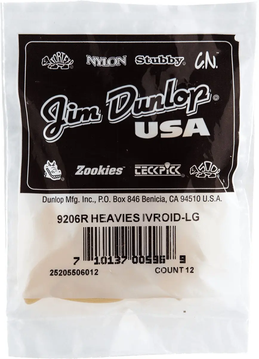 Dunlop Daumenpick Heavies Large Plectrum - 12 Stuks