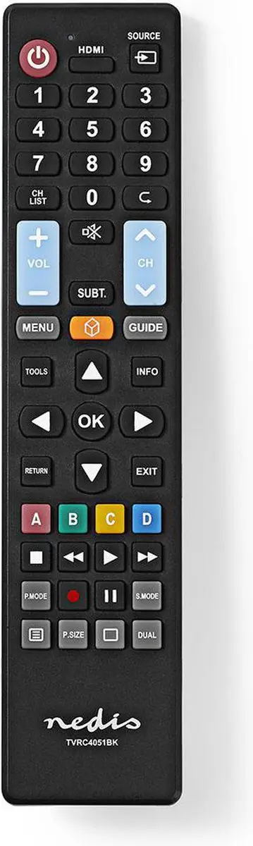 Nedis TVRC4051BK Reserve-afstandsbediening