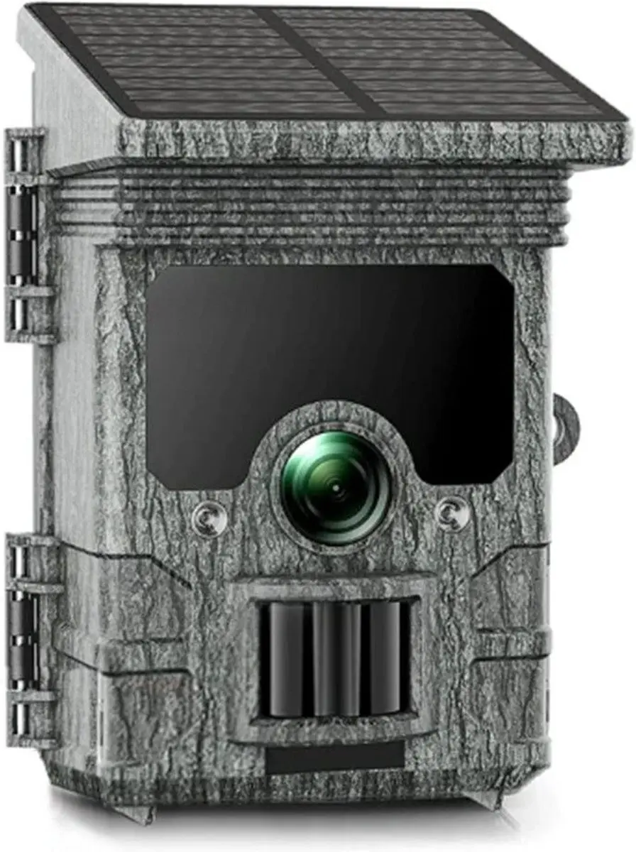 Camouflage EZ-Solar Wildcamera 4K Nachtzicht - 46MP - 128GB - Camouflage