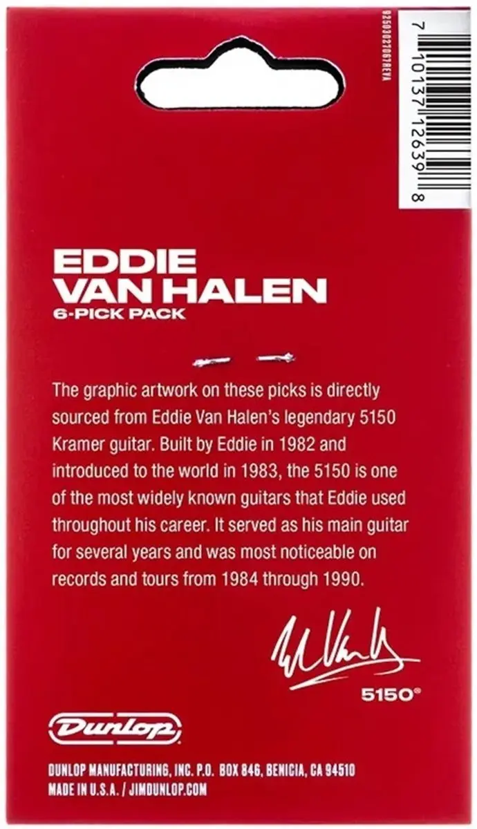 Dunlop Eddie Van Halen 5150 Max Grip Plectrum 0.60mm