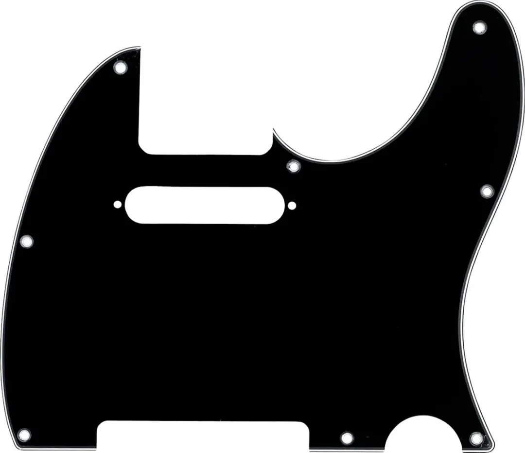 Fender Modern Style Tele Pickguard - Zwart 3-laags