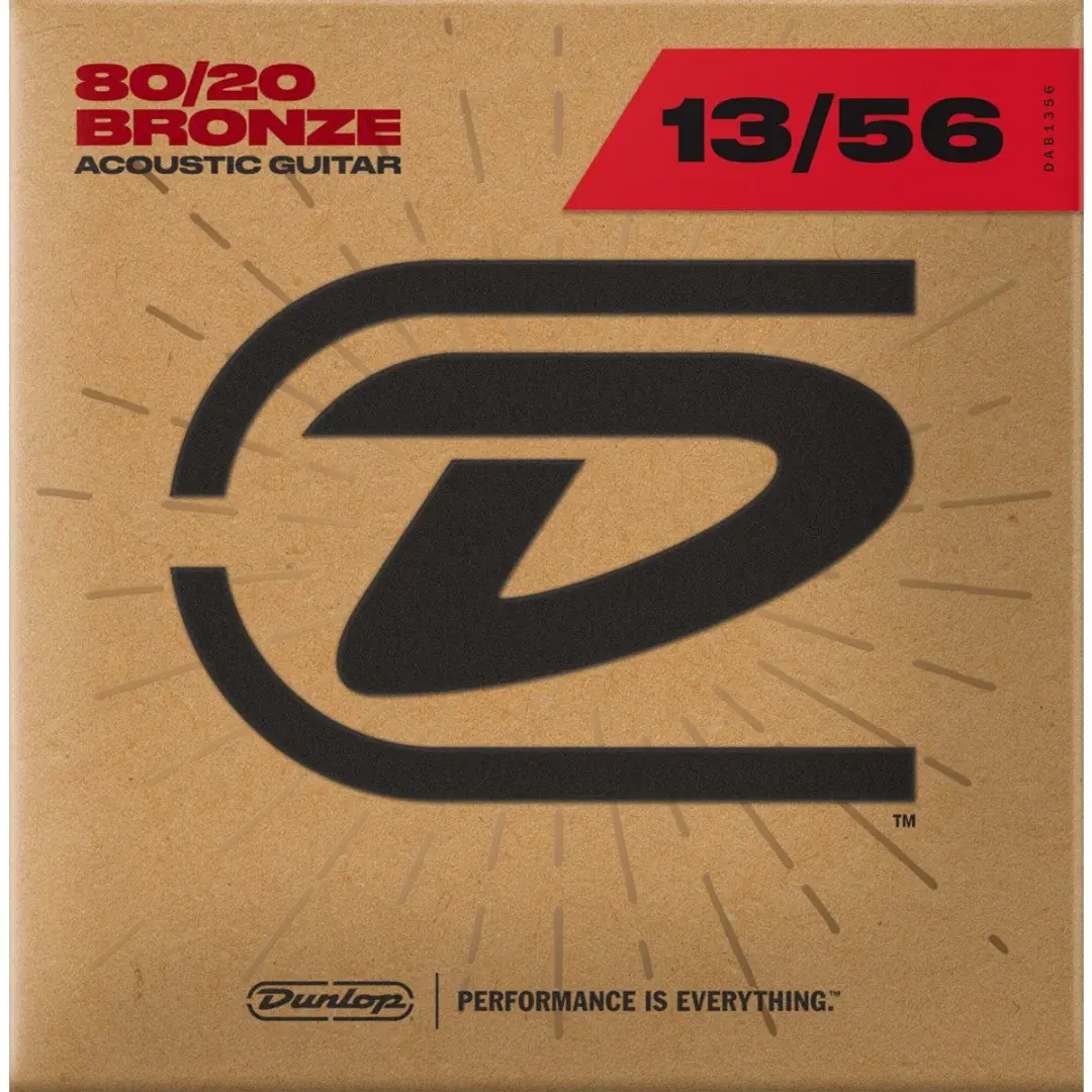 Dunlop DAB1356 Snarenset 6 Stuks - 80/20 Bronze Medium 13-56