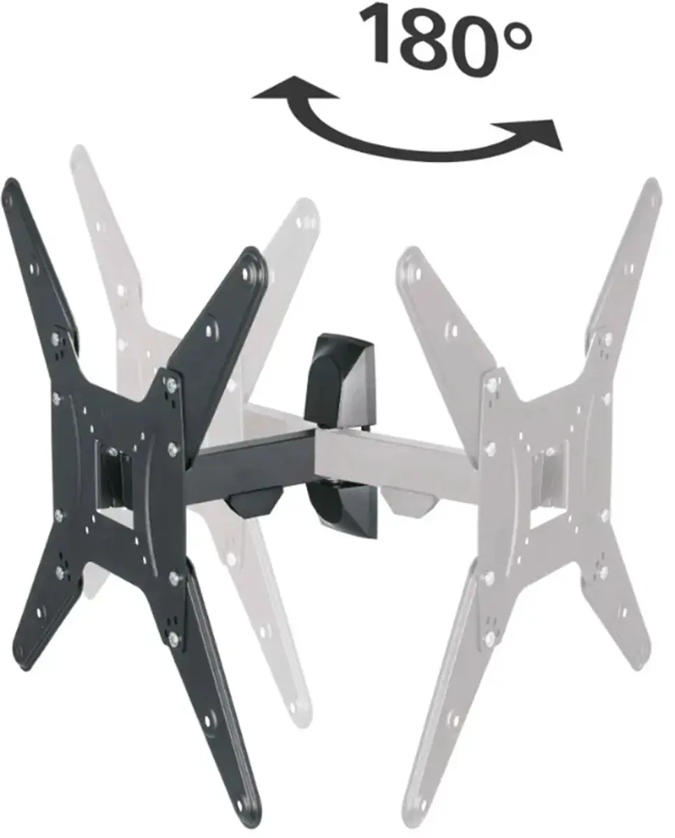 Hama TV Beugel Draai/Kantelbaar 00220823 - 32"-65" - 20kg - VESA 400x400 - Zwart - afbeelding 3 van 6