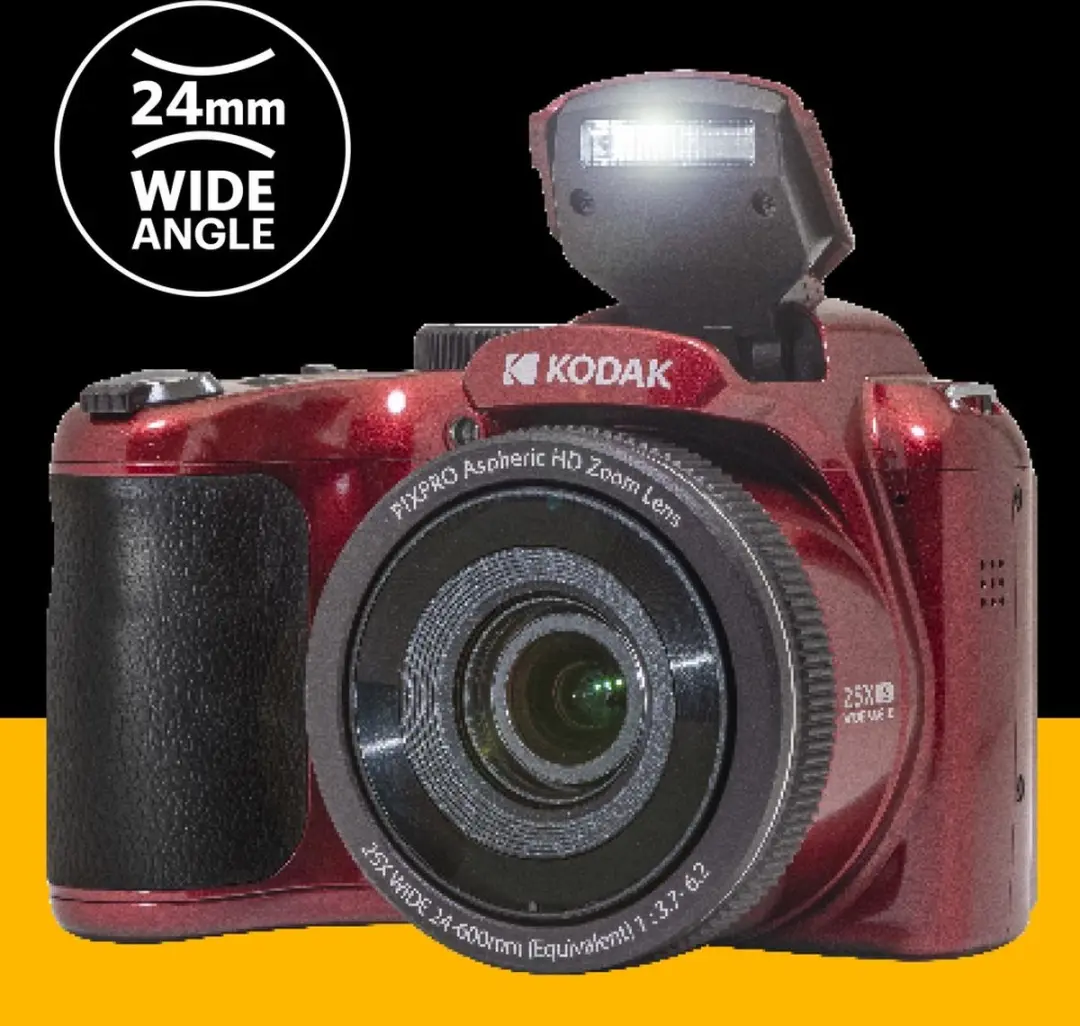 Kodak Pixpro AZ255 Camera 25x Zoom - 16MP Rood - 32GB Kaart
