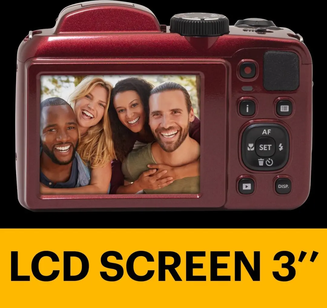 Kodak Pixpro AZ255 Camera 25x Zoom - 16MP Rood - 32GB Kaart