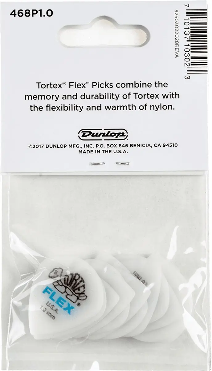Dunlop Flex Jazz III Plectrum 1.00mm - Blauw - 12 Stuks