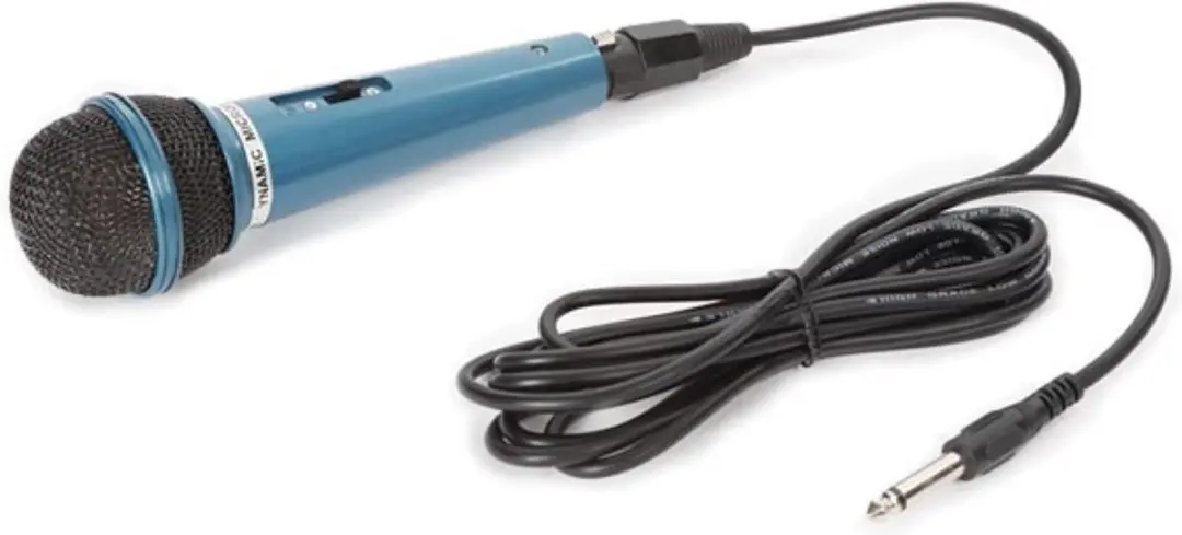 Velleman HQMC10006 Blauwe Dynamische Microfoon - Zwart