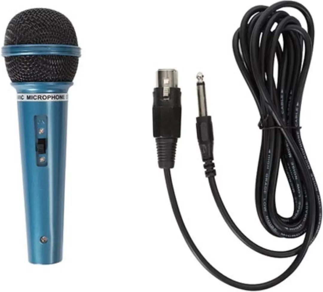 Velleman HQMC10006 Blauwe Dynamische Microfoon