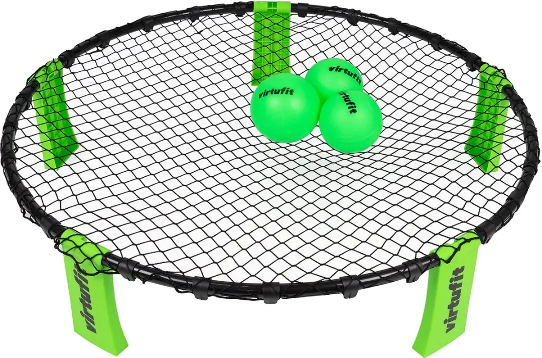 VirtuFit Roundnet RN90 Pro - 3 Ballen - Groen/Zwart - afbeelding 6 van 6