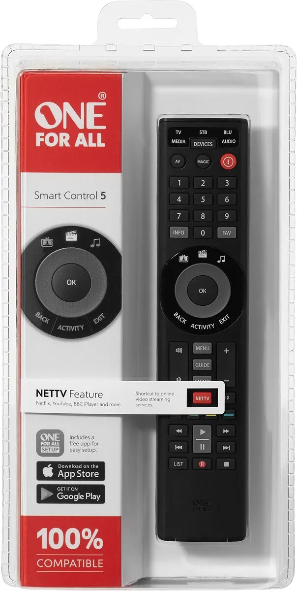 One For All Smart Control 5 URC7955 Universele Afstandsbediening