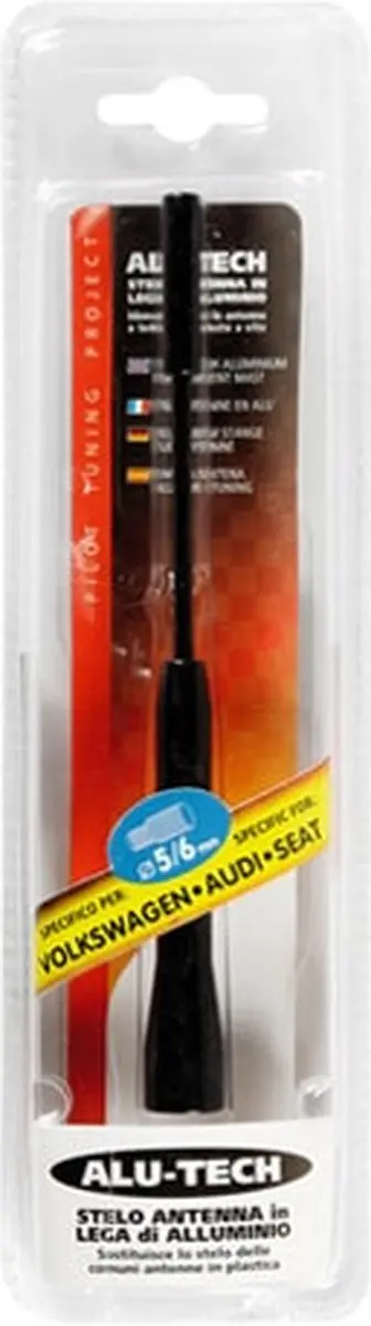 Lampa Alu-Tech Antenne Vervangingsmast 42.10146 - Zwart Ø5mm