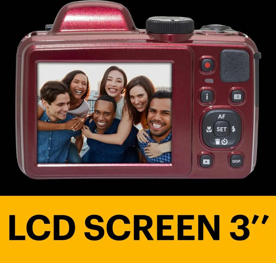 Kodak Pixpro AZ405 Compactcamera - Rood - 32GB geheugenkaart