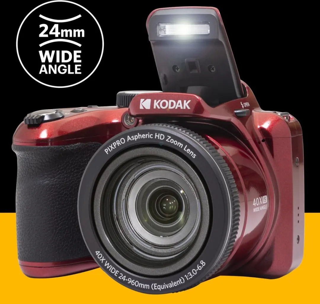 Kodak Pixpro AZ405 Compactcamera - Rood - 32GB geheugenkaart