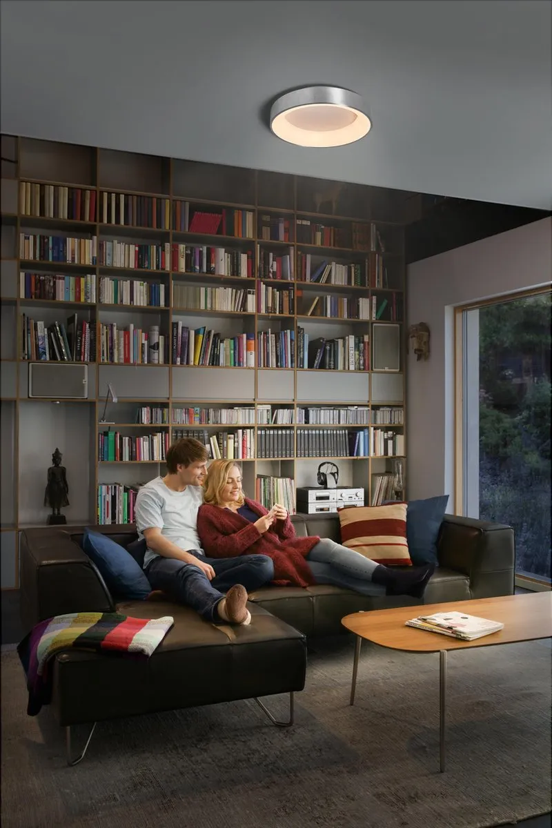 LEDVANCE SUN@Home Plafondlamp 450mm - 18.5W - 5000lm - Zilver - afbeelding 6 van 6