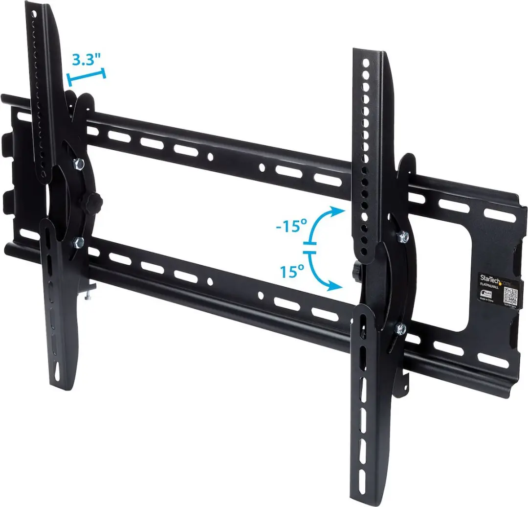 Startech FLATPNLWALL TV Muurbeugel - 32" tot 75" - Zwart