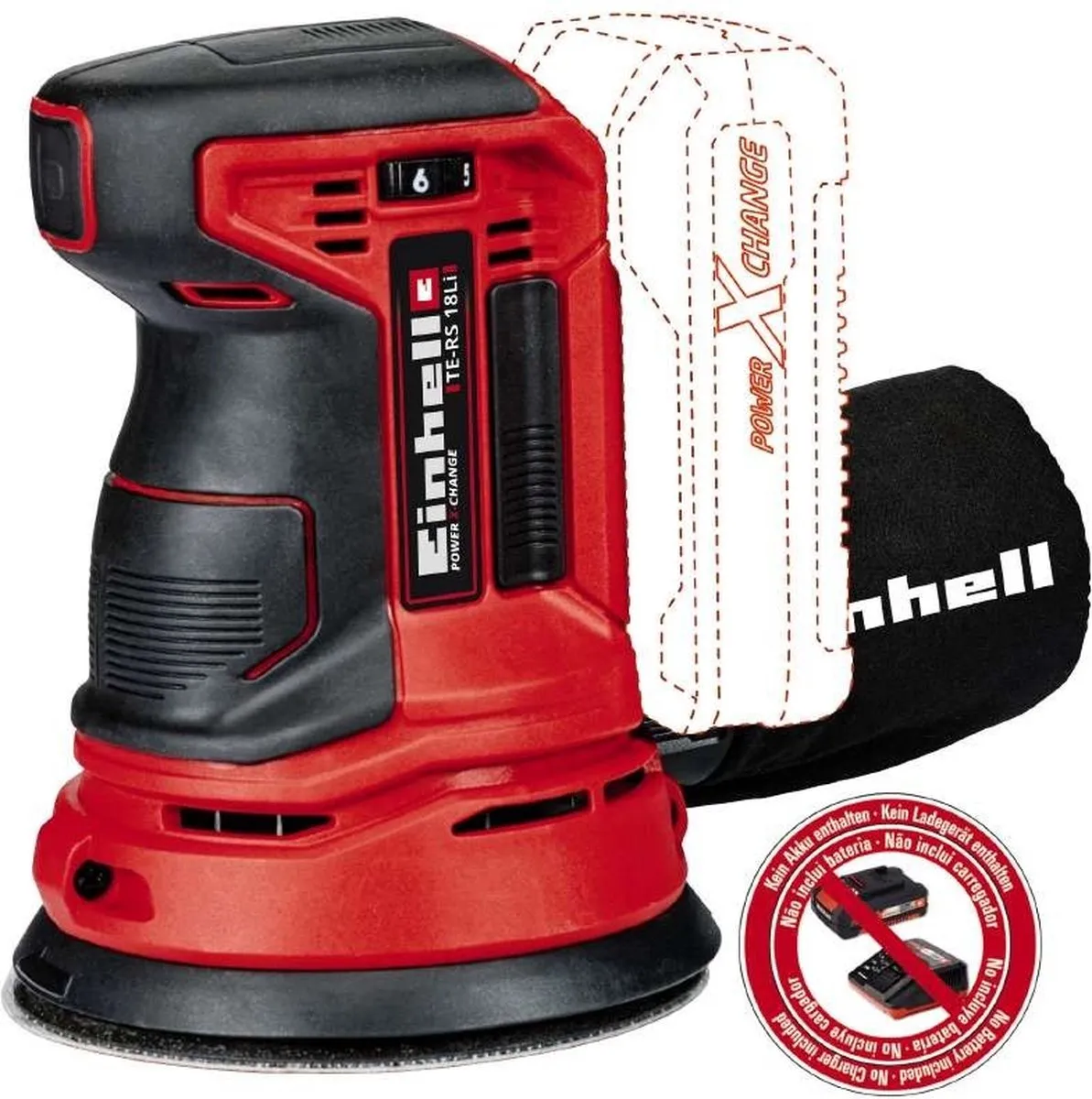Einhell TE-RS 18 Li Solo Accu Excentrische Schuurmachine 125mm