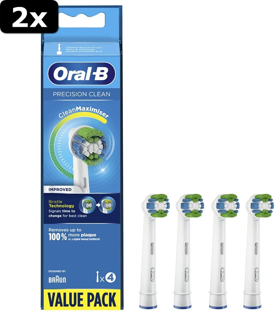 Oral-B Precision Clean Opzetborstels - 8 Stuks