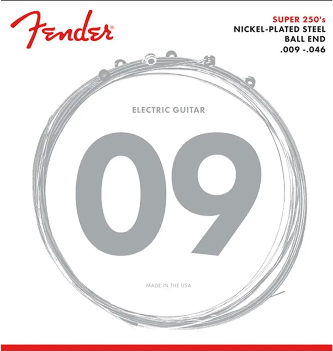 Fender Super 250LR Snarenset Elektrische Gitaar .009-.046