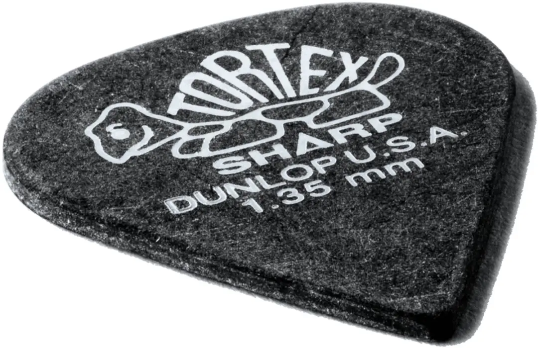 Dunlop Tortex Sharp 412 Plectrums - 12 Stuks - Zwart