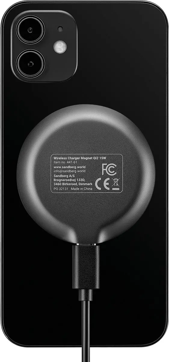 Sandberg 441-61 Universele Draadloze Oplader 15W - Zwart