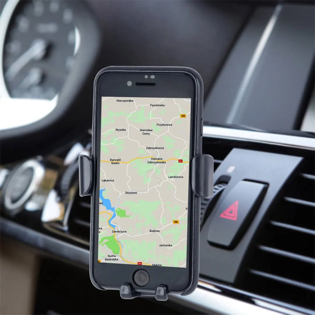 Gembird Autohouder Smartphone Draadloos Qi Oplader - Zwart