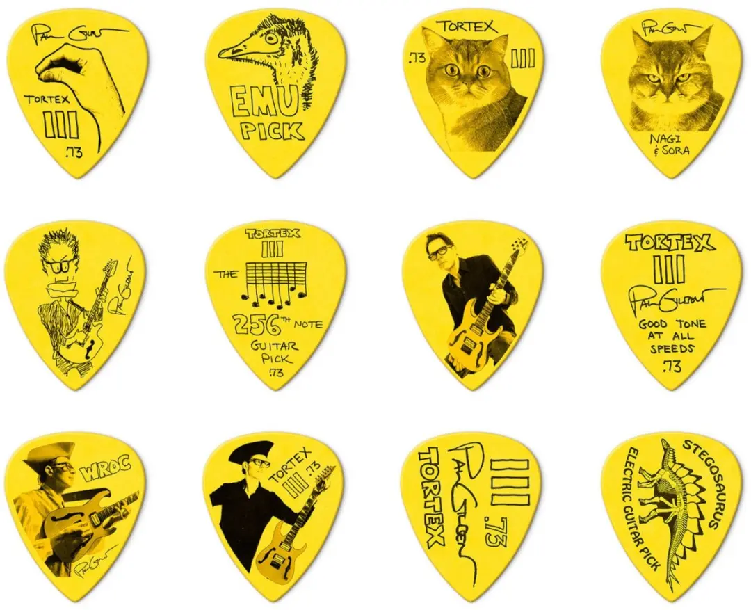 Dunlop Paul Gilbert Custom Tortex TIII PG462P - 12 Stuks - Multicolor