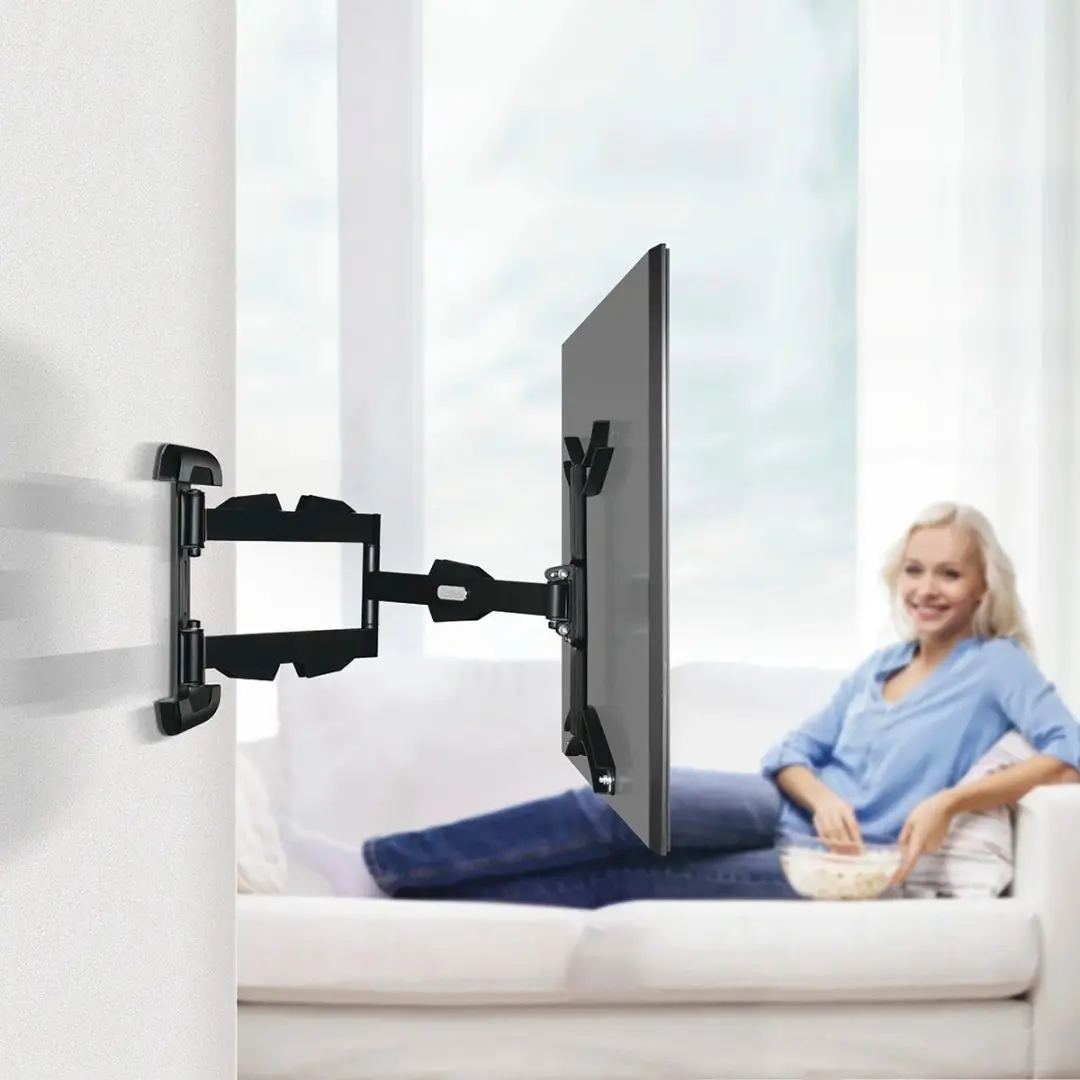 Hama TV Beugel 00220841 - Draai & Uittrekbaar - 32-65" - 25kg - VESA 400x400 - Zwart