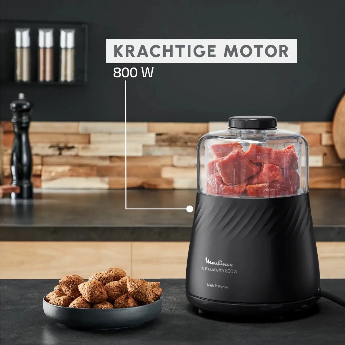 Moulinex Moulinette Eco DP710810 - 800W - Zwart