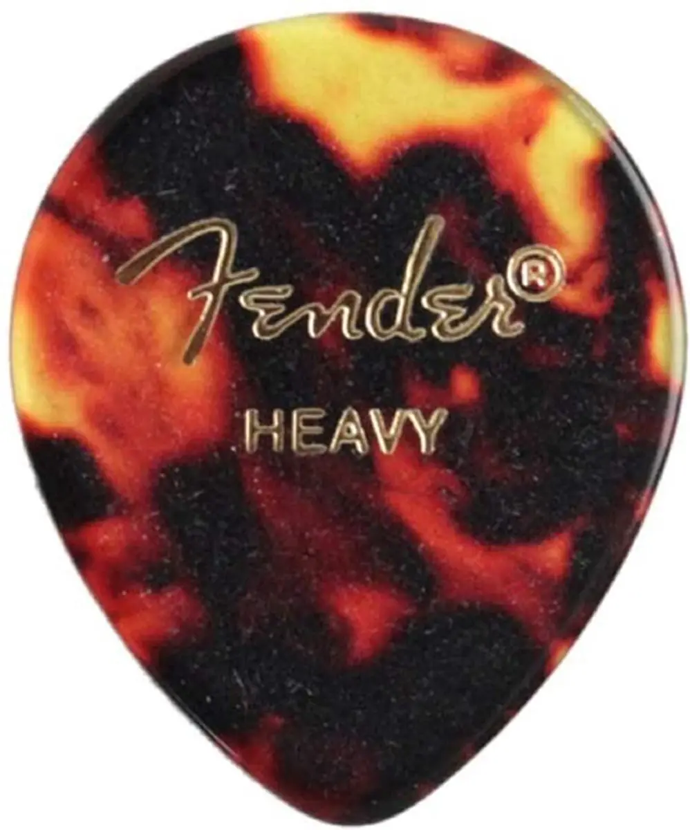 Fender 347 Vorm Zware Schelp Gitaarpicks - 12 Stuks - Parelmoer