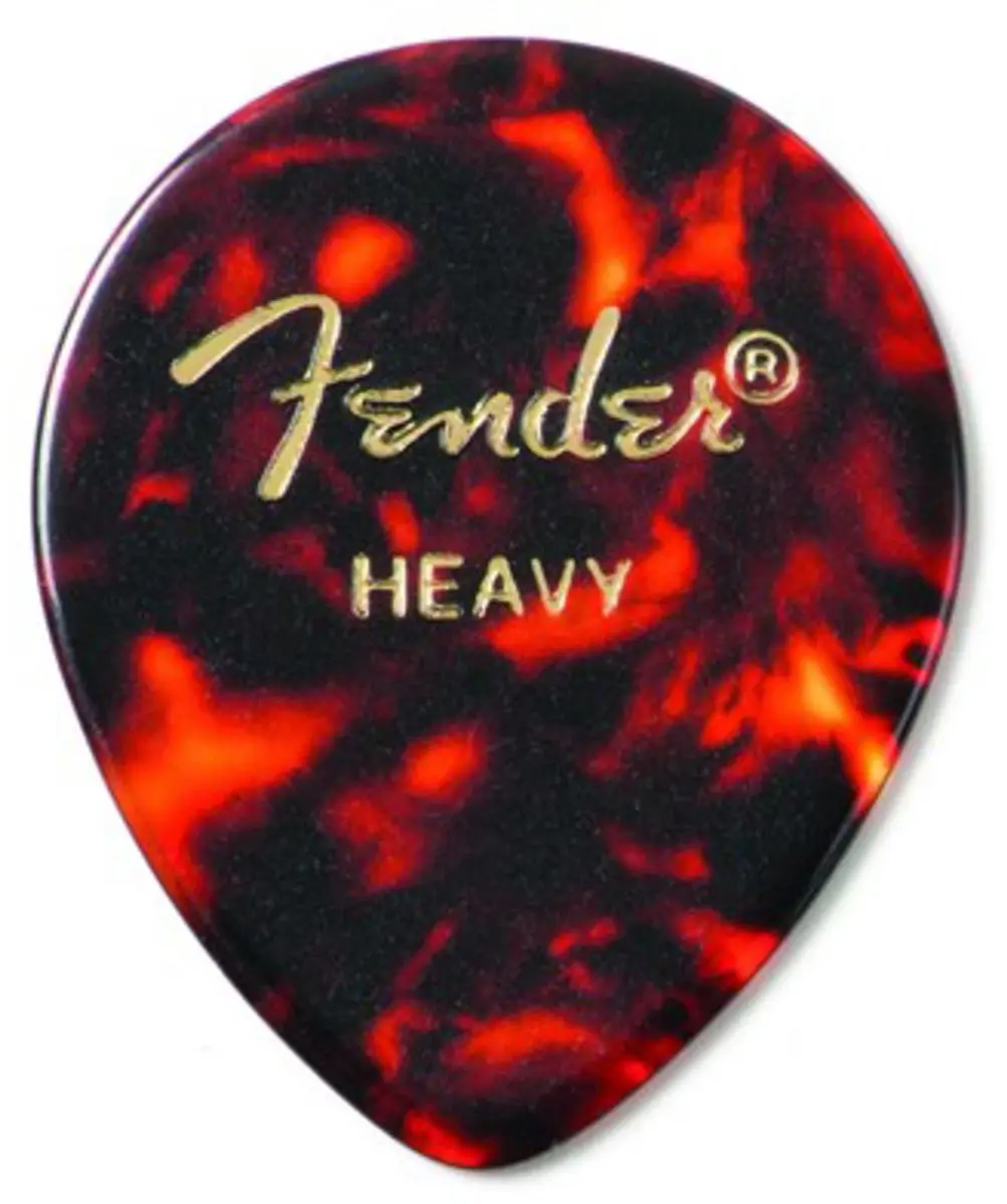Fender 347 Vorm Zware Schelp Gitaarpicks - 12 Stuks - Parelmoer