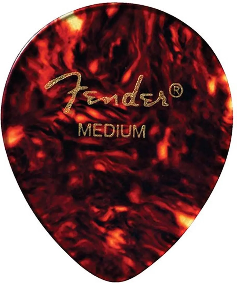 Fender 347 Vorm Zware Schelp Gitaarpicks - 12 Stuks - Parelmoer