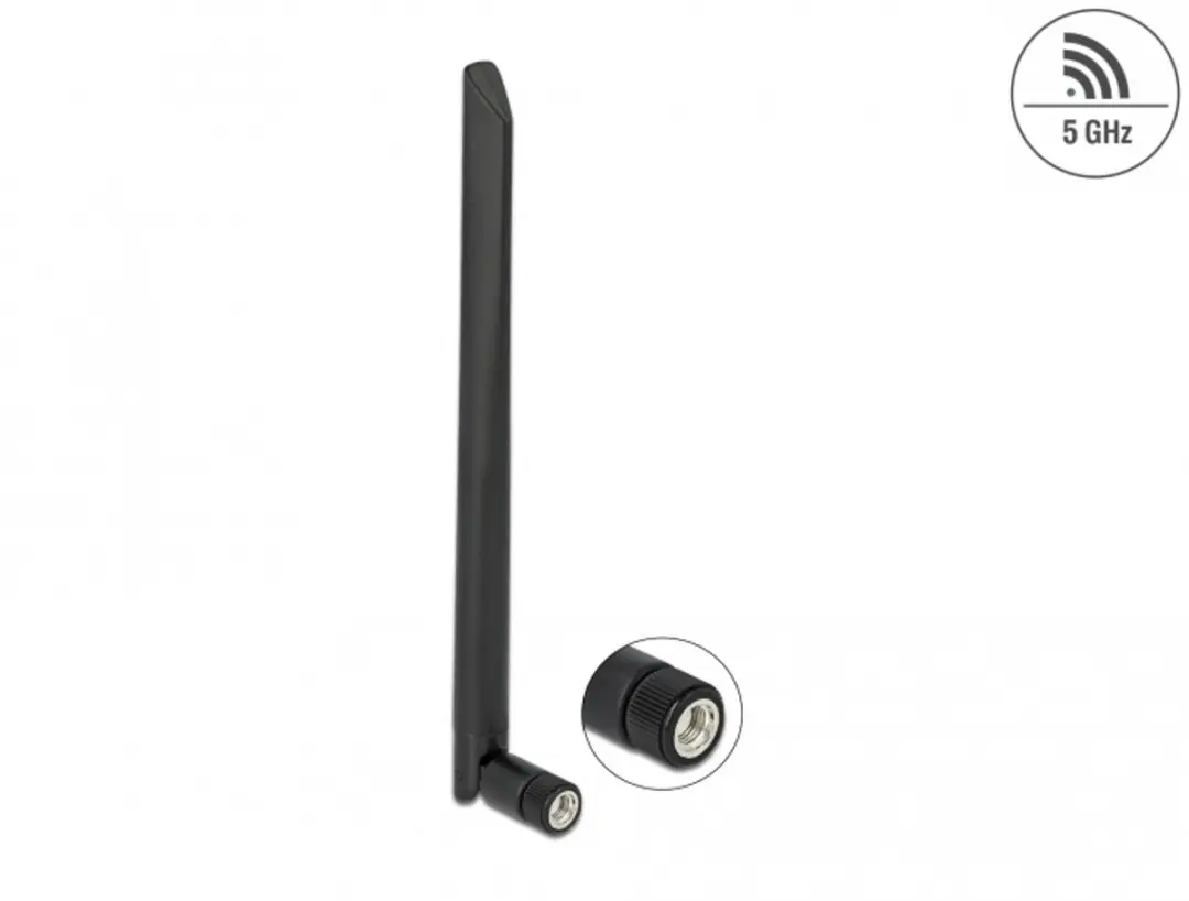 Delock WLAN Antenne 5dBi RP-SMA 20cm