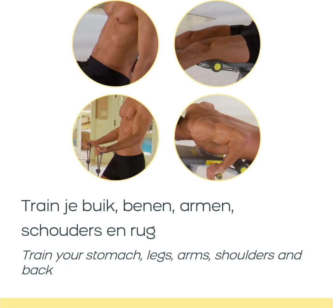 Rock Gym 6-in-1 Fitnessbank - Grijs