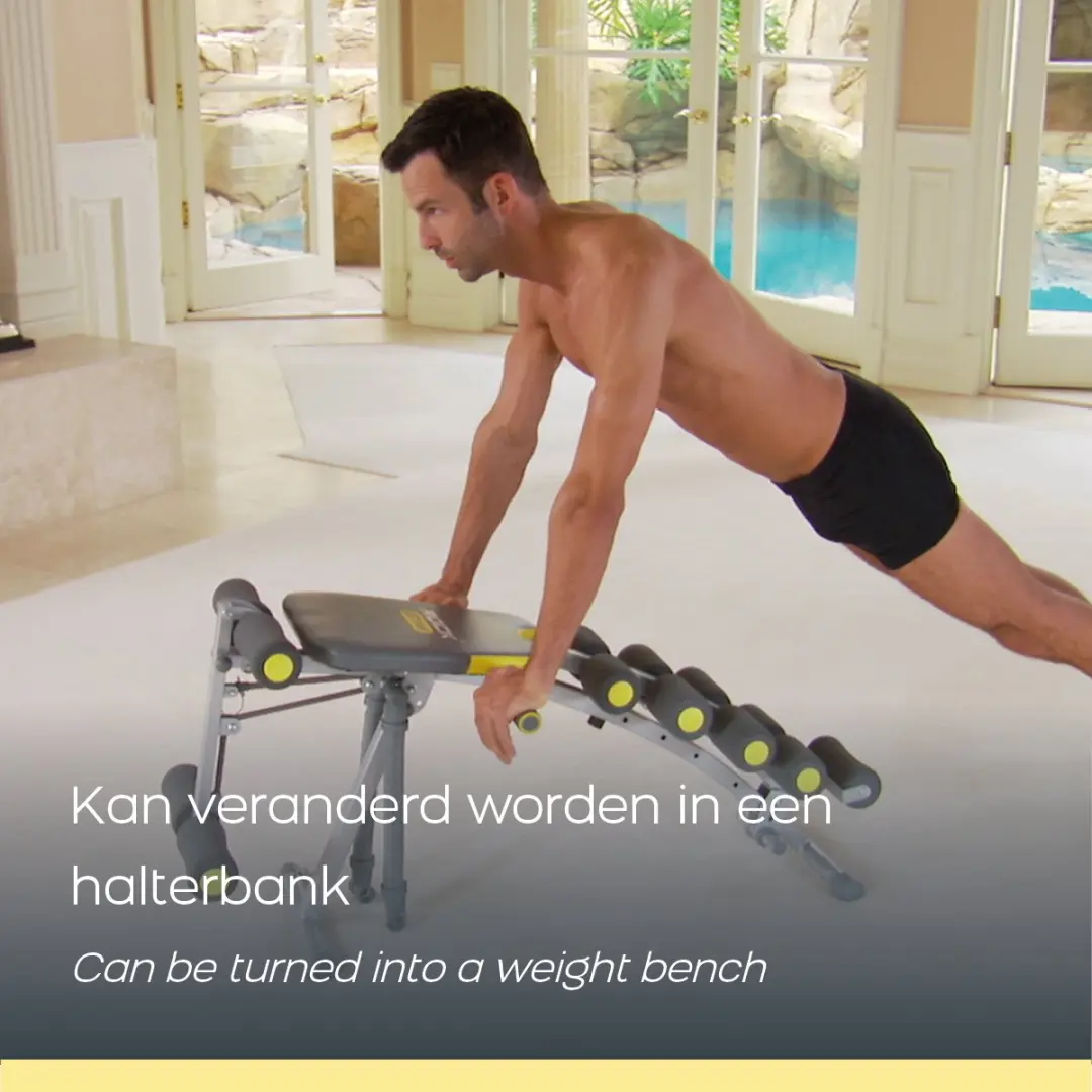 Rock Gym 6-in-1 Fitnessbank - Grijs