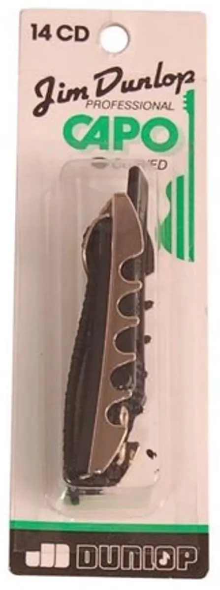 Dunlop 14CD Capo - Akoestisch/Elektrisch - Chroom/Zwart