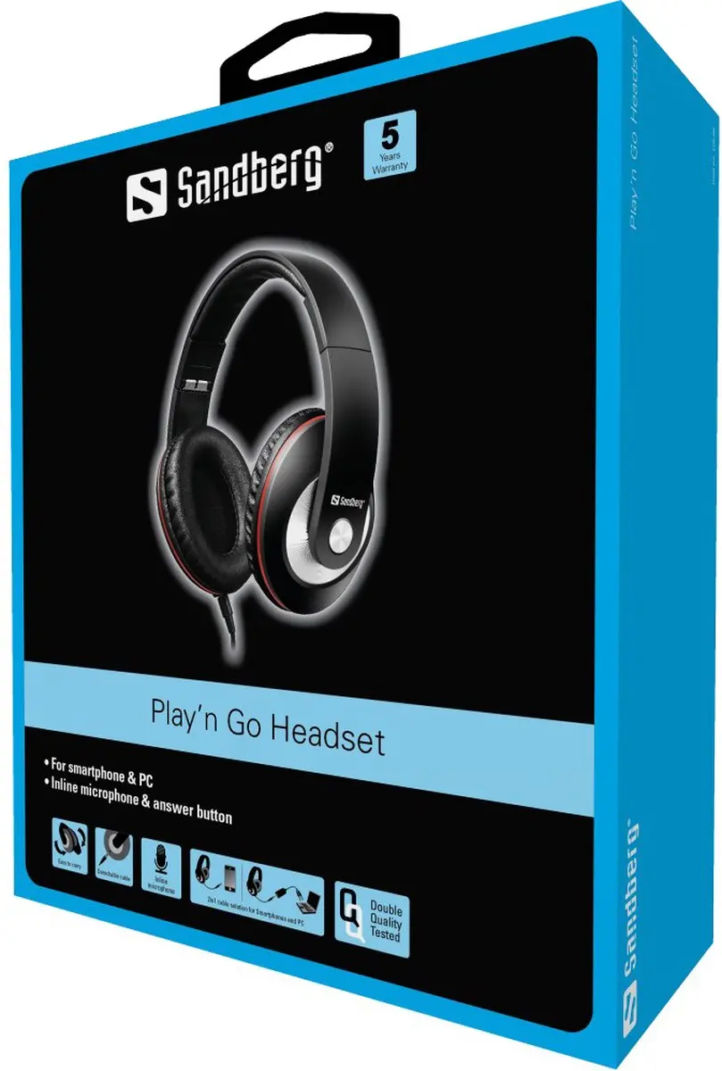 Sandberg Play'n Go Headset 125-86 - Zwart - afbeelding 3 van 4
